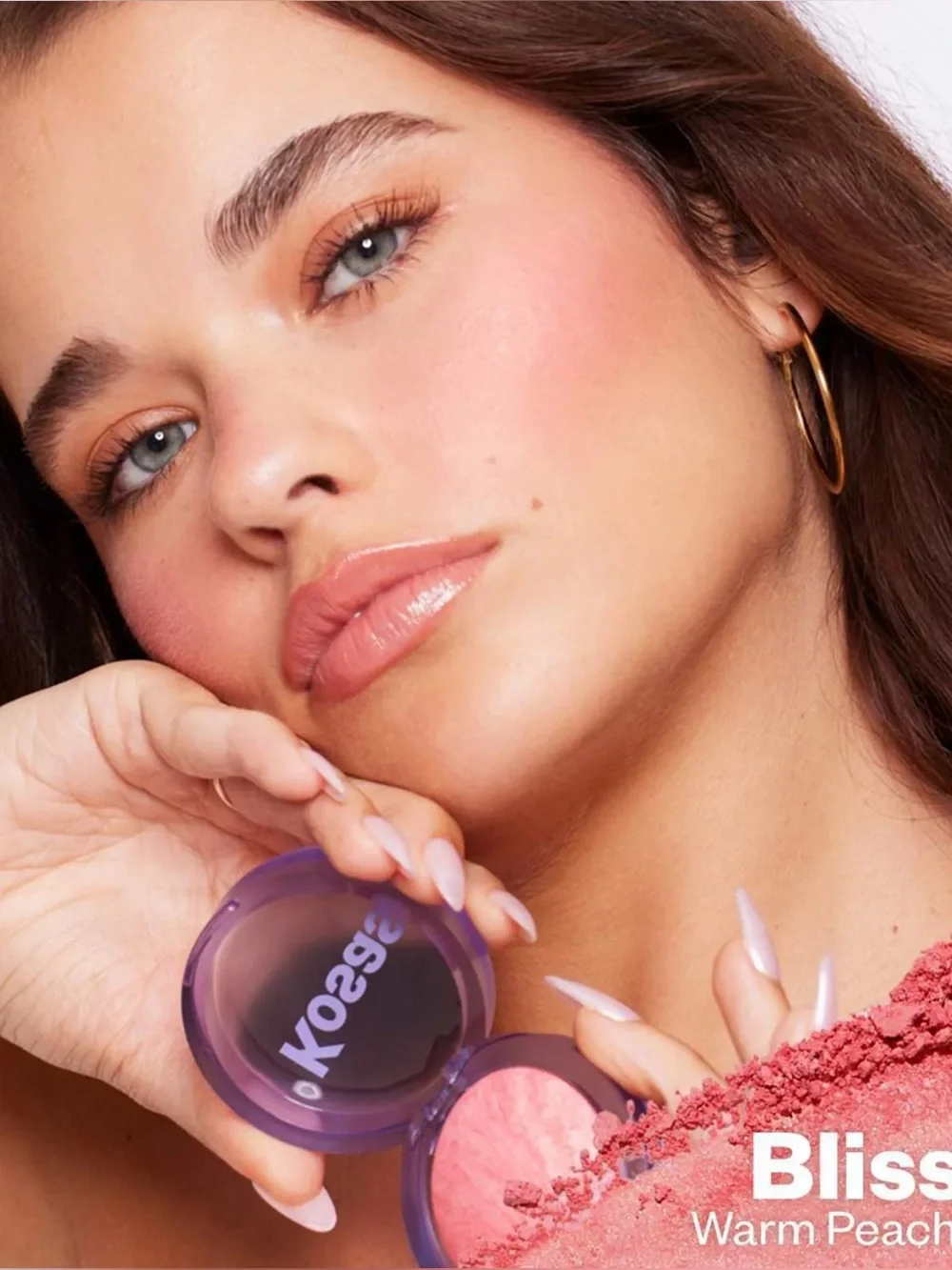 KOSAS BLUSH IS LIFE BAKED TALC-FREE DIMENSIONAL + BRIGHTENING BLUSH;—BLISSED